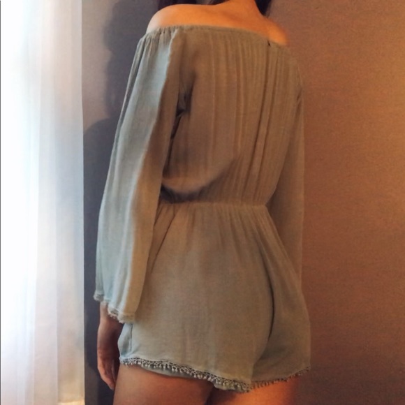 Green/Blue Romeo + Juliet couture romper - Picture 2 of 3